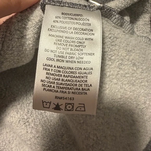 Calvin Klein Charcoal Hoodie with Logo Accents - Picture 5 of 7